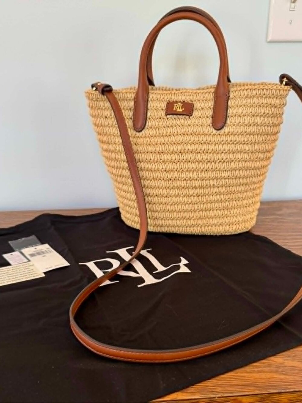 Ralph Lauren Straw Purse *NWT*